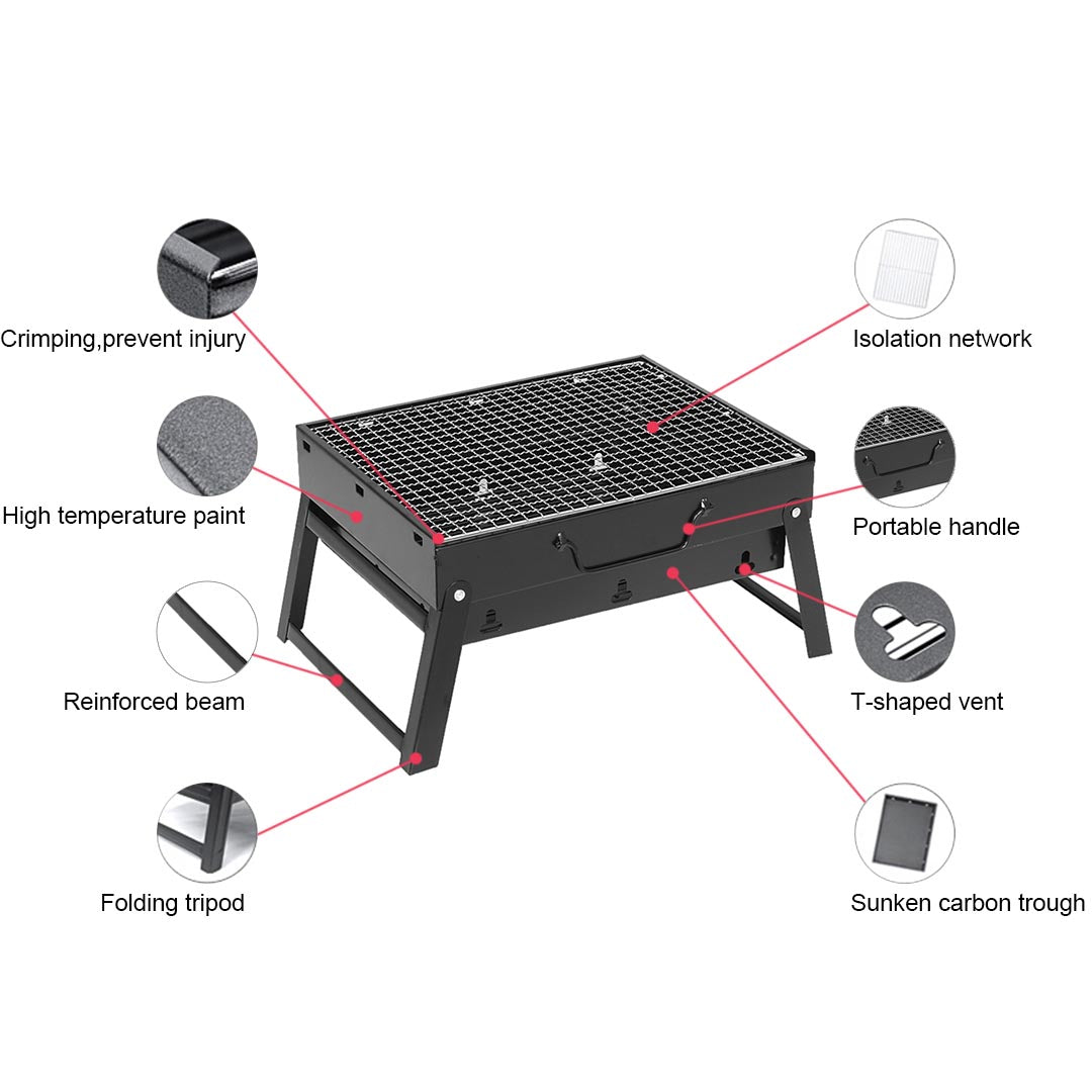 43cm Portable Box-type Charcoal Grill