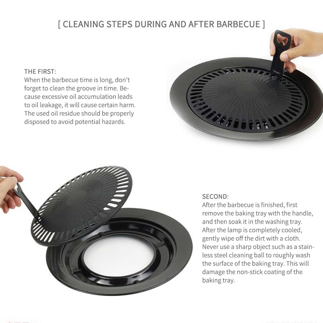 Portable Butane Gas Burner Stove Grill Plate