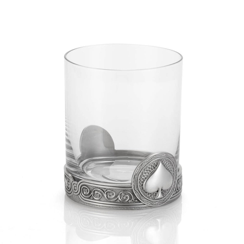 Royal Selangor Spades Pewter Whisky Tumbler