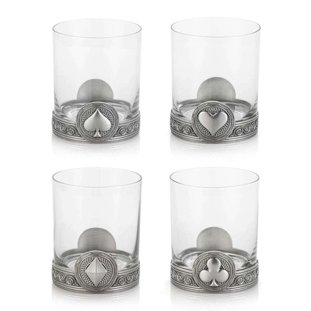 Royal Selangor Pewter Ace 4 Pcs Tumbler Set