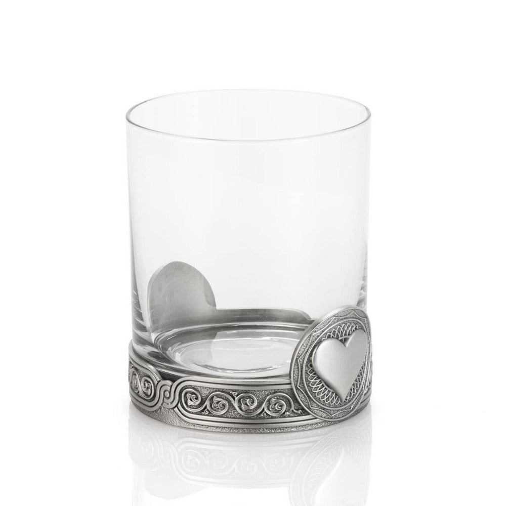 Royal Selangor Pewter Hearts Whisky Tumbler