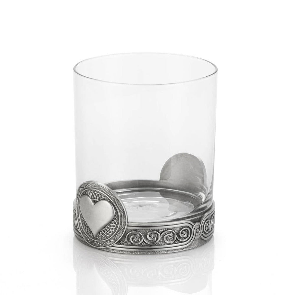 Royal Selangor Pewter Hearts Whisky Tumbler