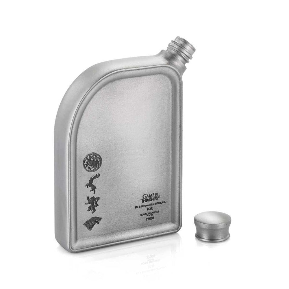 Royal Selangor Game of Thrones Iron Throne Pewter Hip Flask 150ML