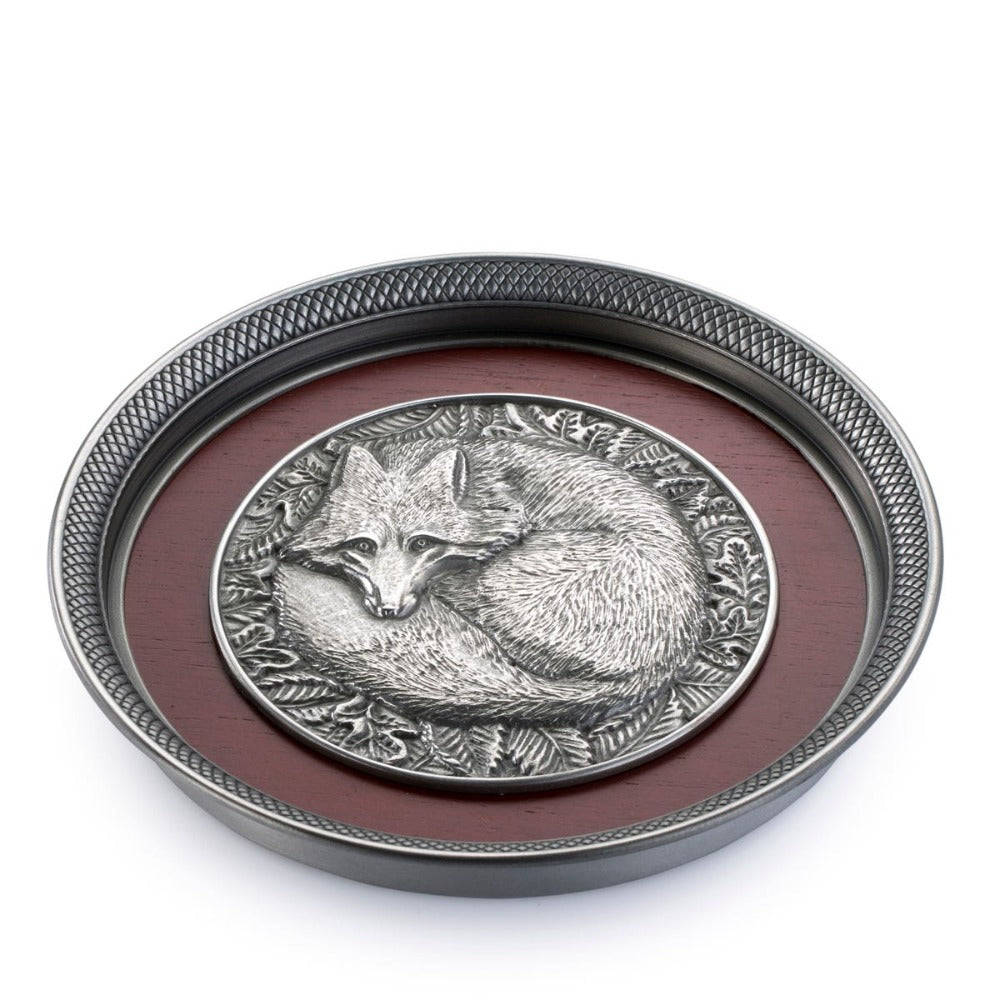 Royal Selangor Woodland Fox Pewter Trinket Tray