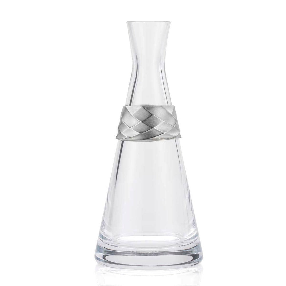 Royal Selangor Frost Angular Glass Carafe With Pewter Motif