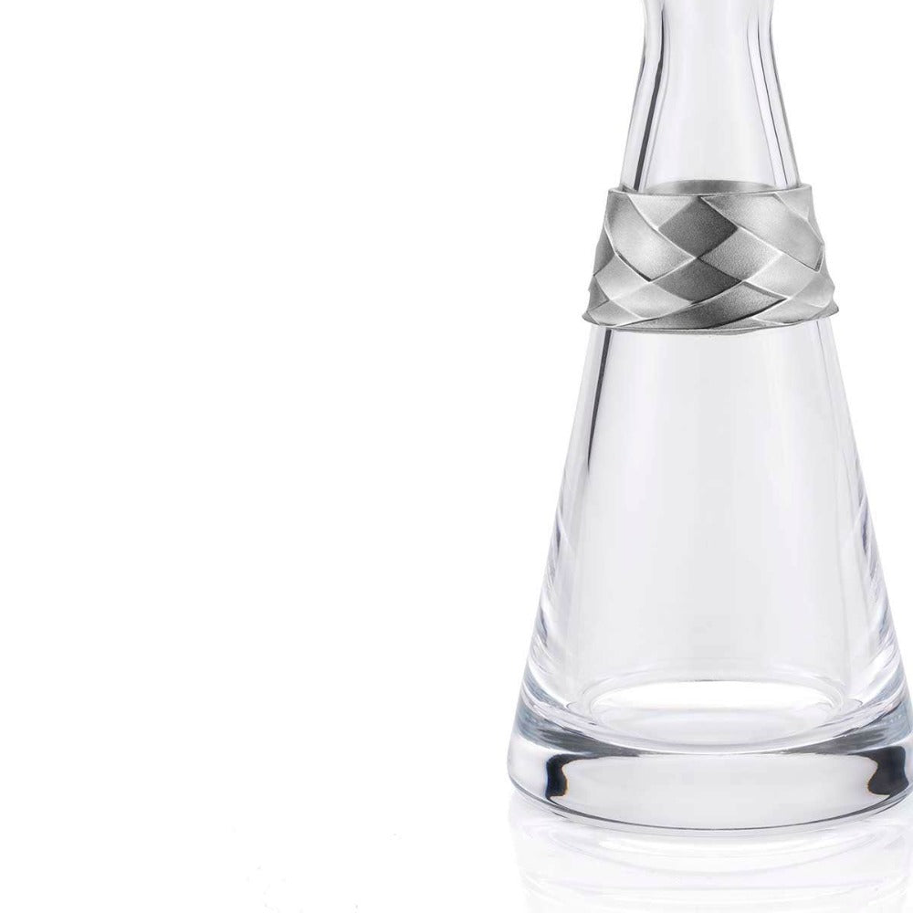 Royal Selangor Frost Angular Glass Carafe With Pewter Motif