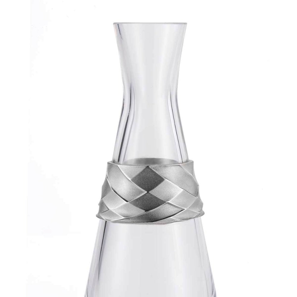 Royal Selangor Frost Angular Glass Carafe With Pewter Motif