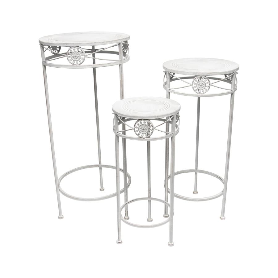 Nested Round Herald Table Set of 3