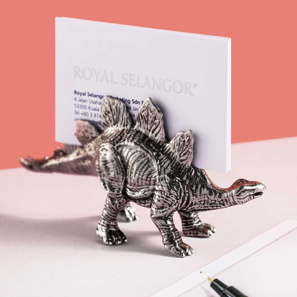 Royal Selangor Herbivorous Stegosaurus Pewter Card Holder