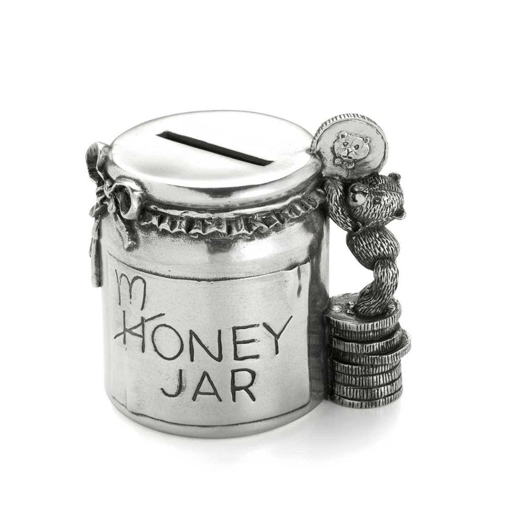 Royal Selangor Teddy Bears Money Jar Pewter Coin Box