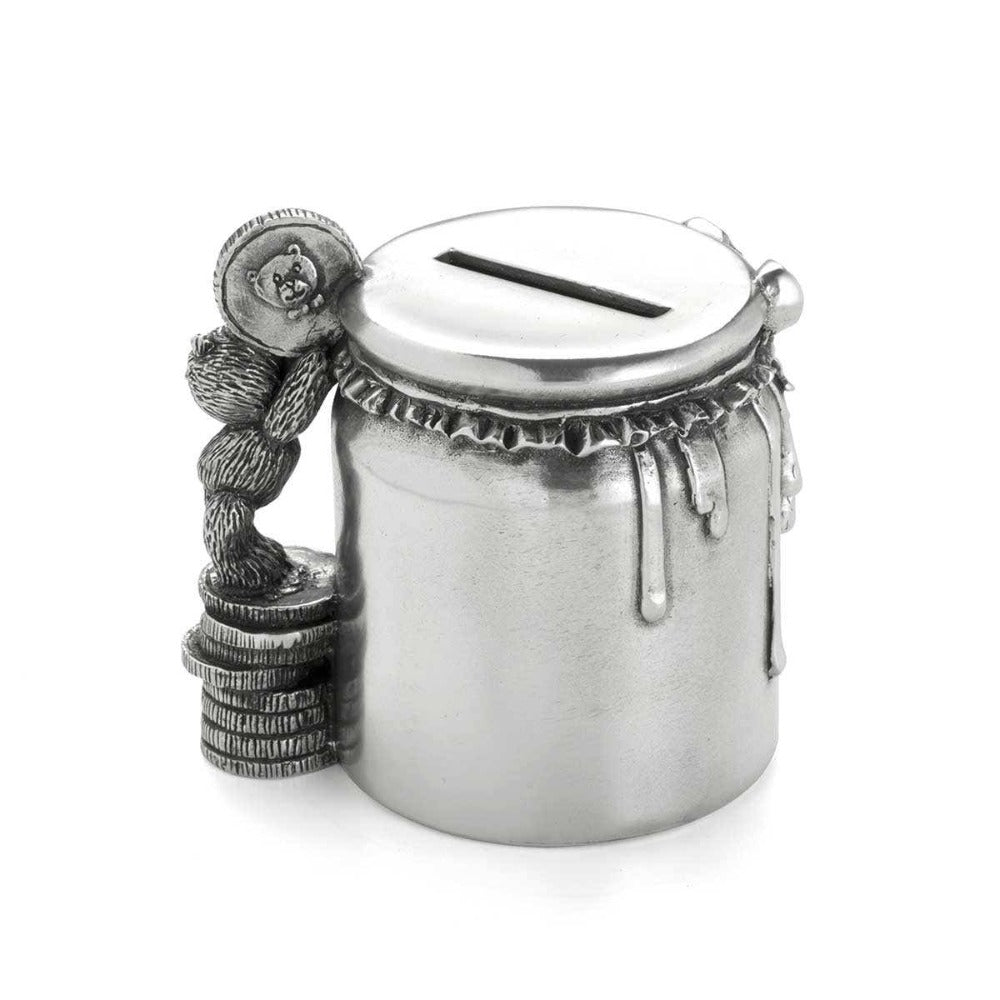 Royal Selangor Teddy Bears Money Jar Pewter Coin Box