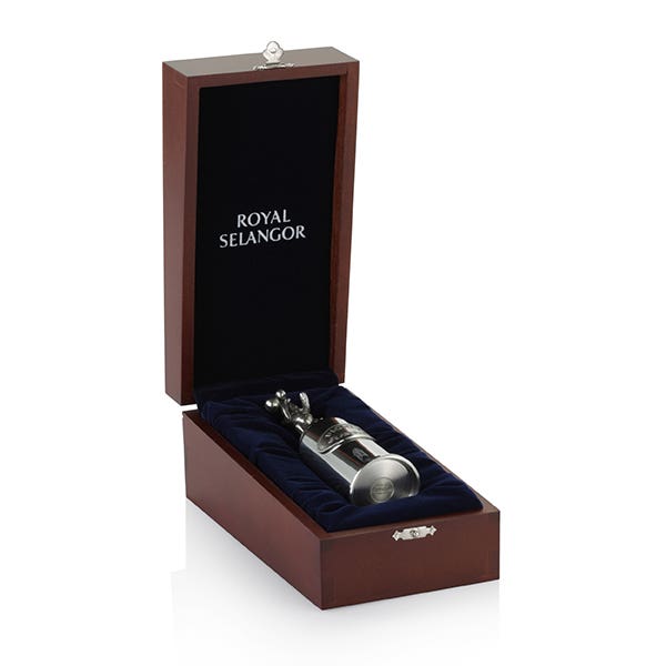 Royal Selangor Teddy Bears Picnic Pewter Bubble Blower In Gift Box