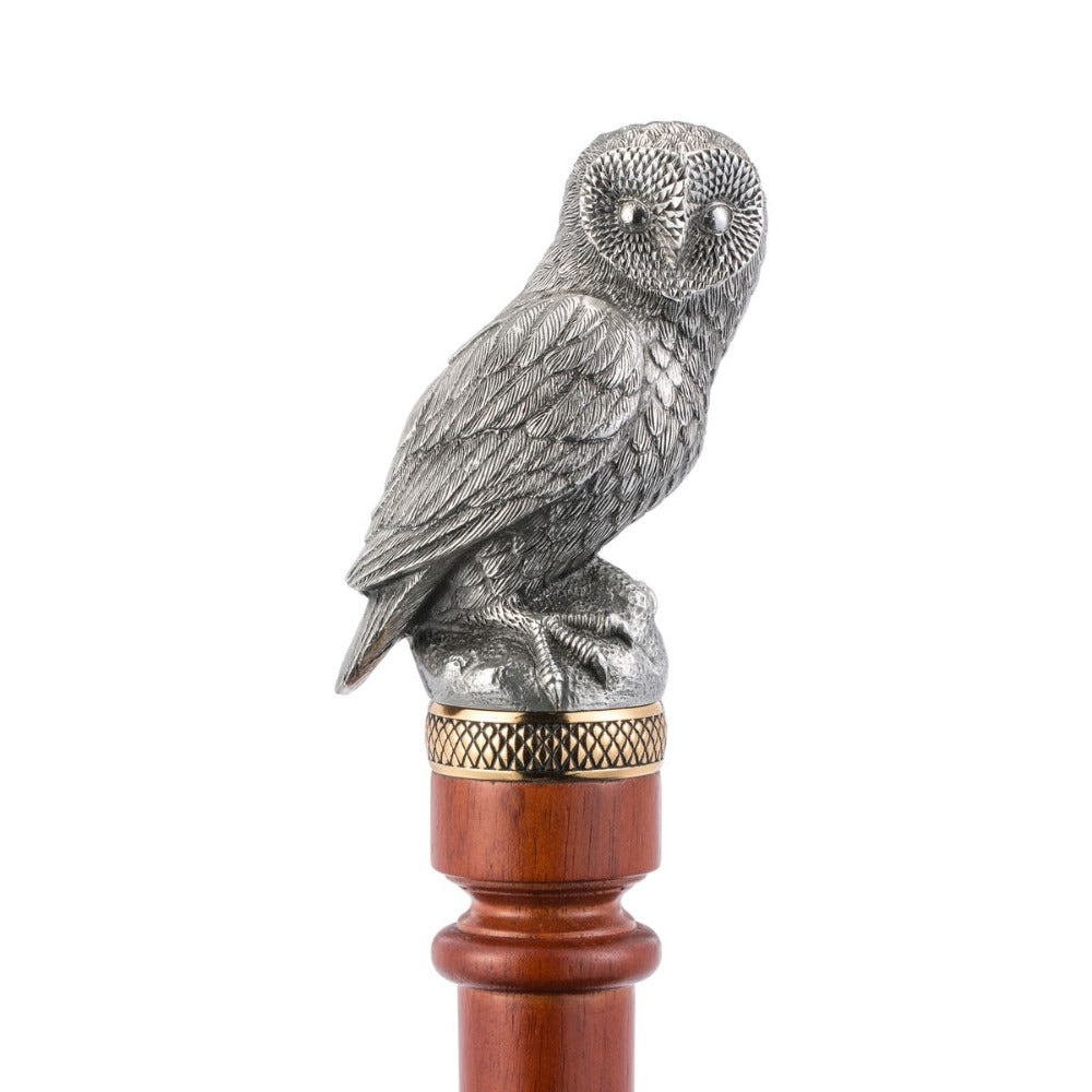 Royal Selangor Woodland Owl Pewter Walking Stick