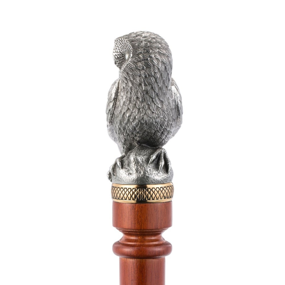 Royal Selangor Woodland Owl Pewter Walking Stick