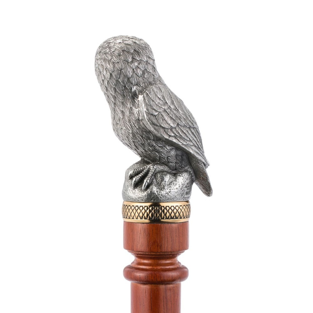 Royal Selangor Woodland Owl Pewter Walking Stick