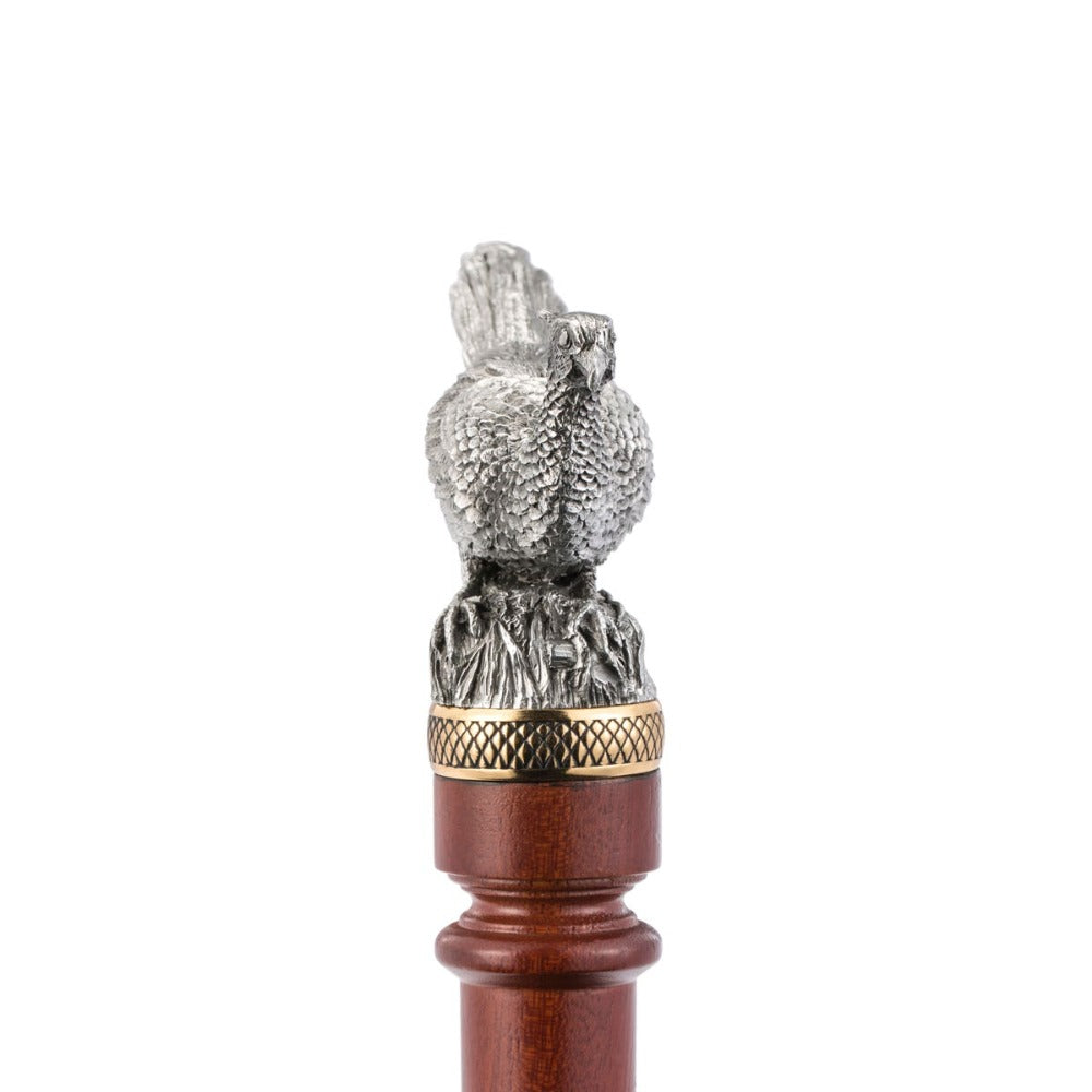 Royal Selangor Woodland Pheasant Pewter Walking Stick