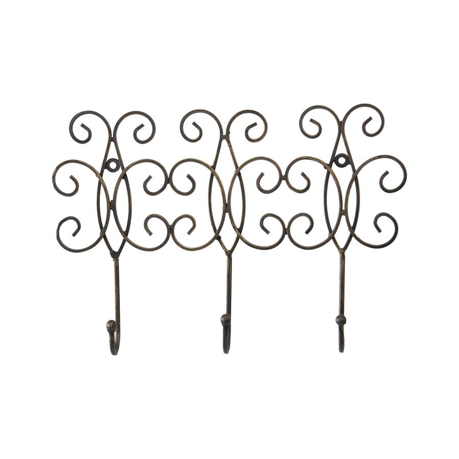 Feature Fleur 3 Hooks Wall Hanging