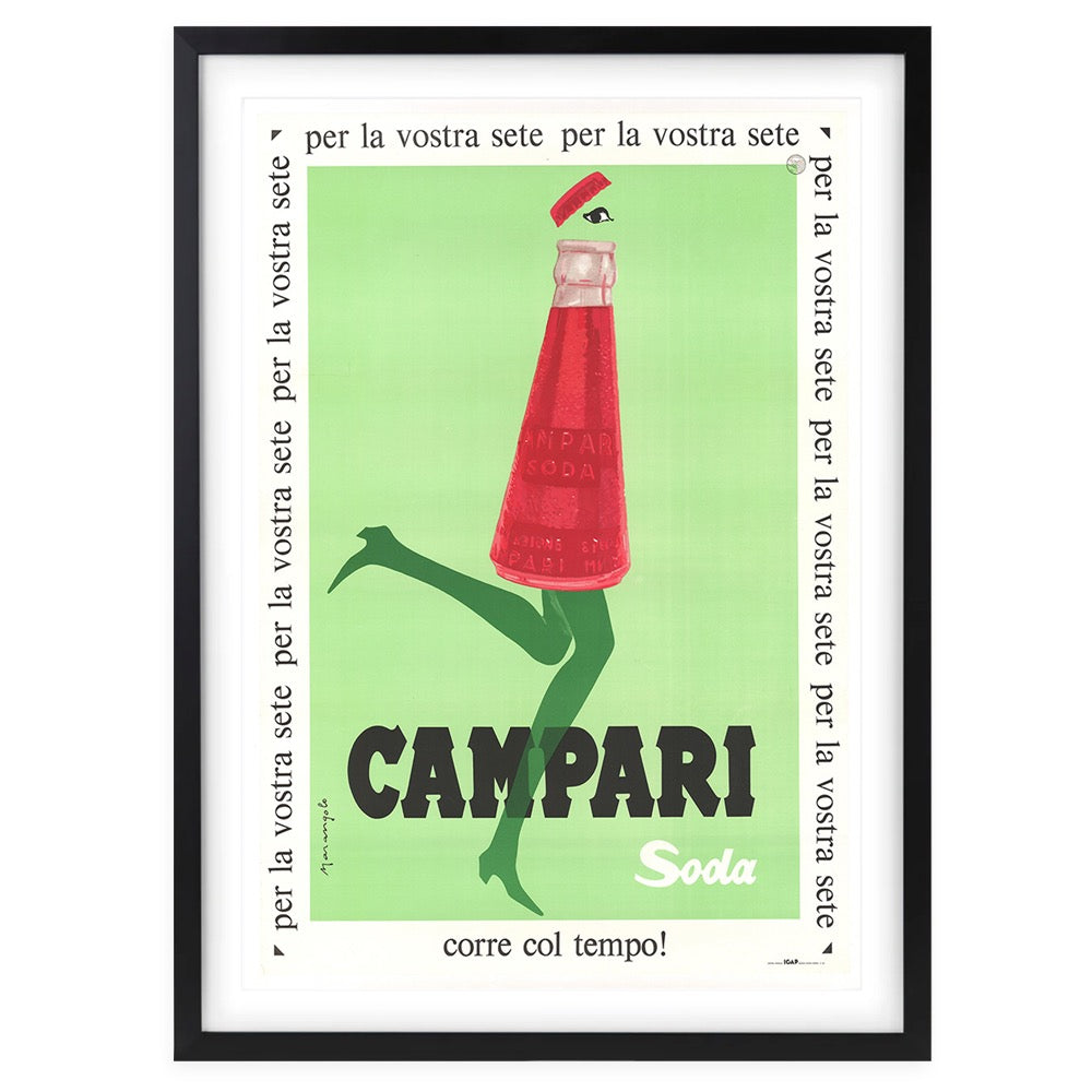 Campari 2 Large 105cm x 81cm Framed A1 Art Print