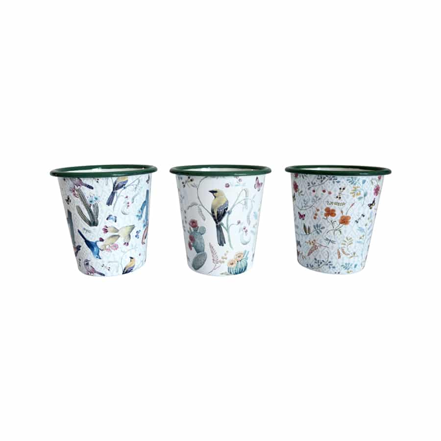 Birds & Butterflies Pot Planters - Set of 6