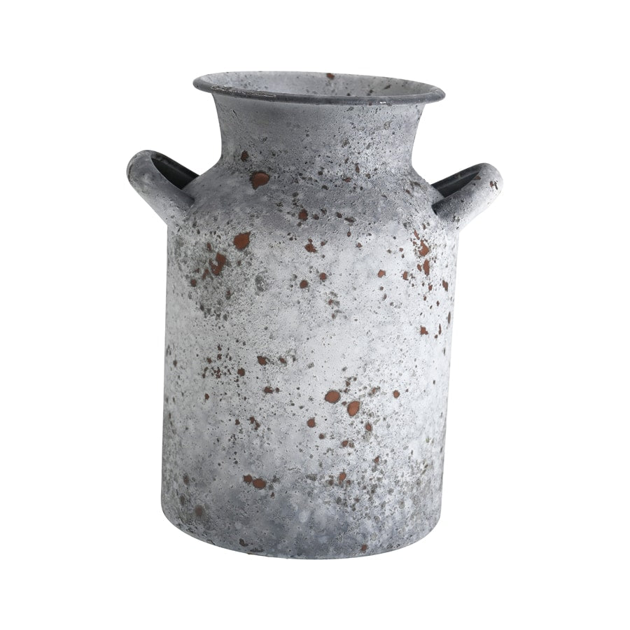 Rustic Garden Urn - Distressed Rust