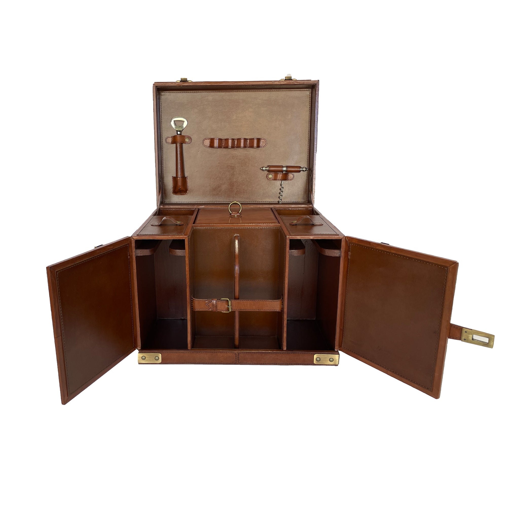 Leather Home Bar on the Go LARGE (Available in 2 Colors)