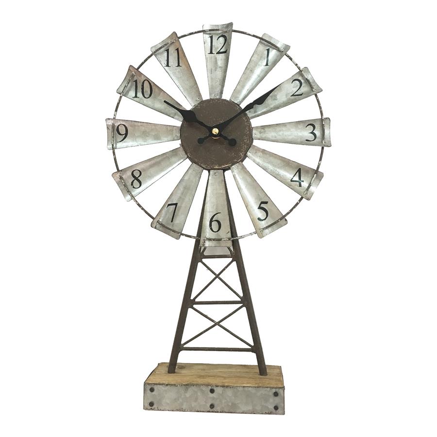 Windmill Table Clock