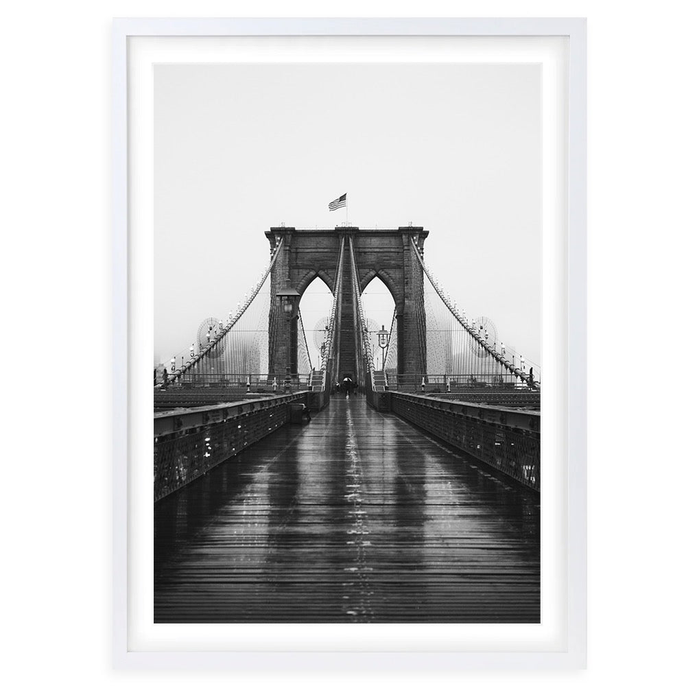 Brooklyn Bridge 4 Large 105cm x 81cm Framed A1 Art Print