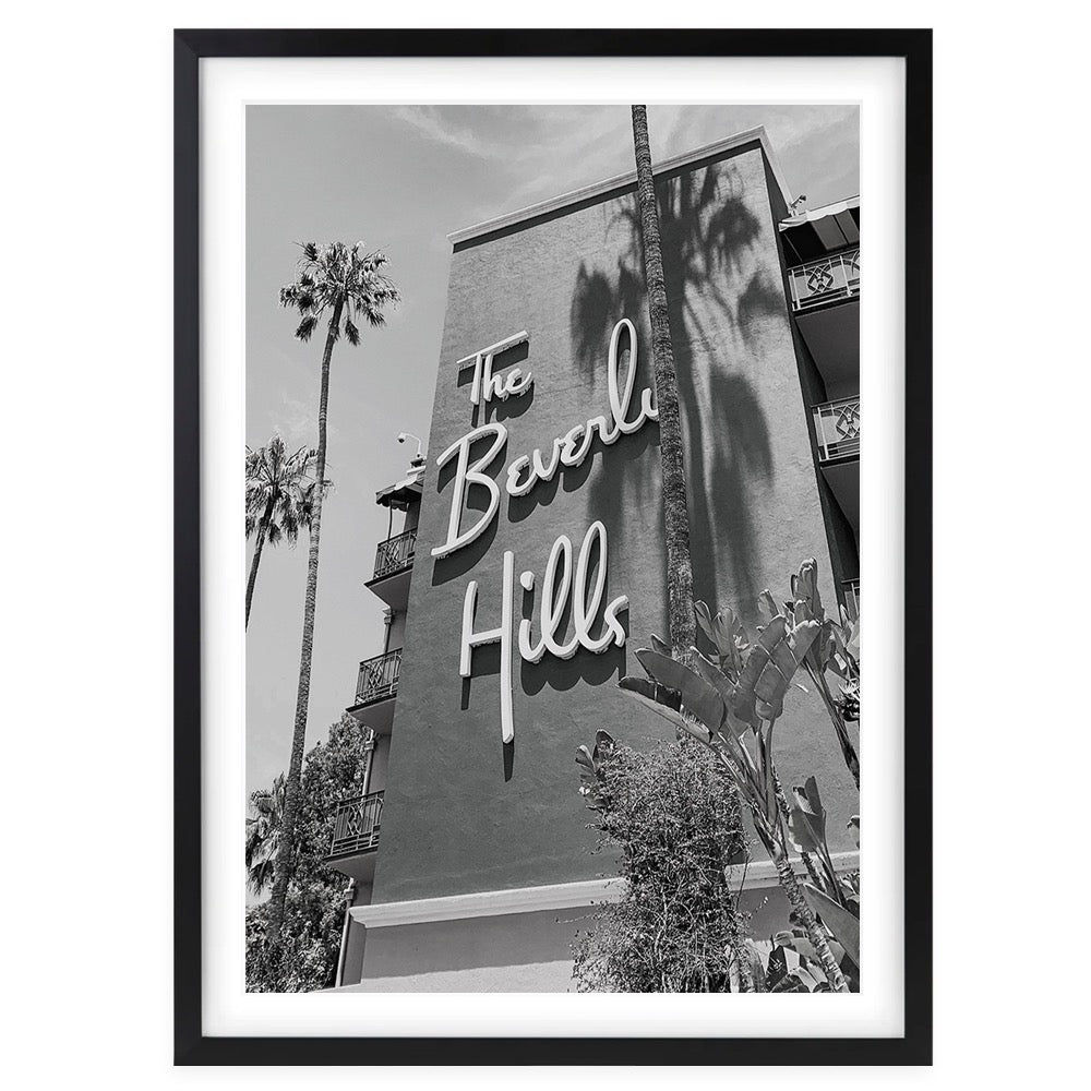 Beverly Hills Hotel Large 105cm x 81cm Framed A1 Art Print