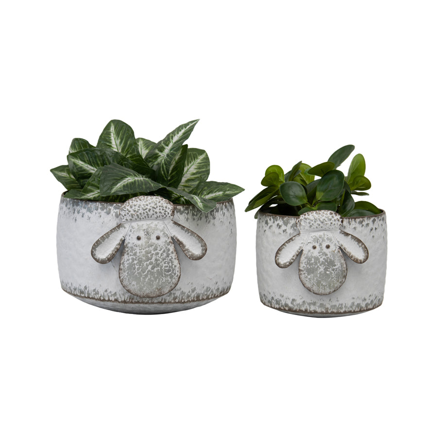 Nested Sheep Wall Hanging Planters Set of 2