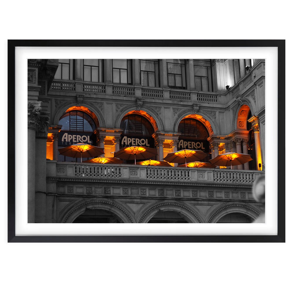 Aperol Terrazza Large 105cm x 81cm Framed A1 Art Print