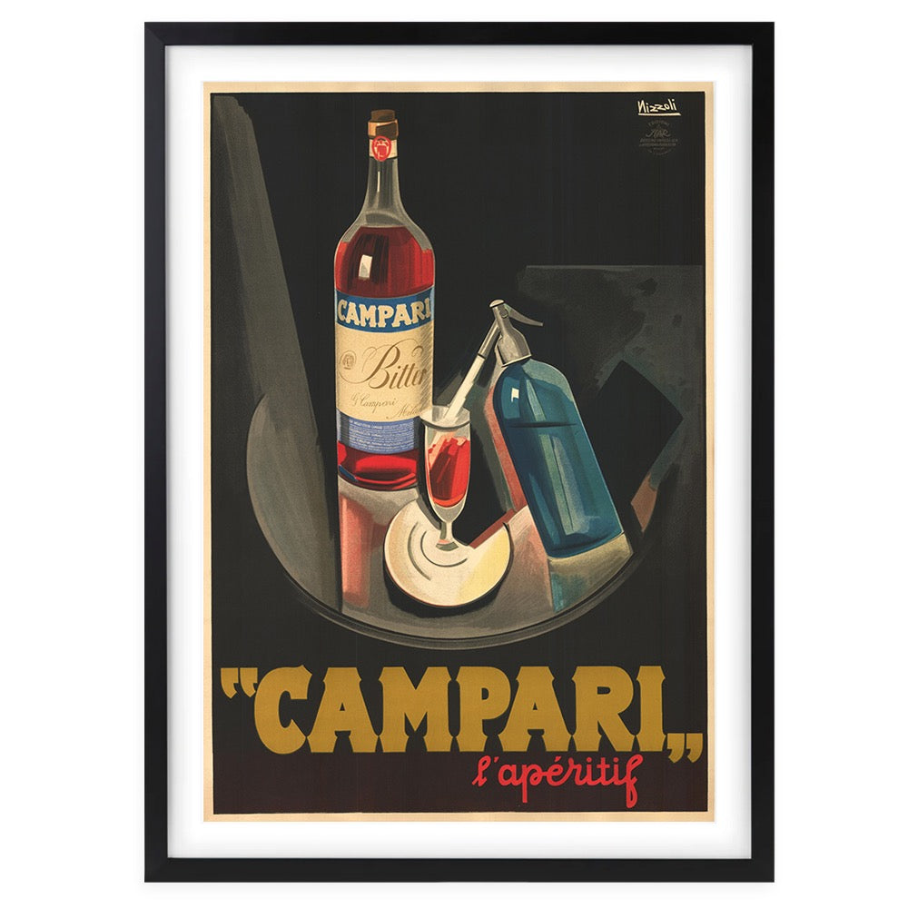 Campari 1 Large 105cm x 81cm Framed A1 Art Print