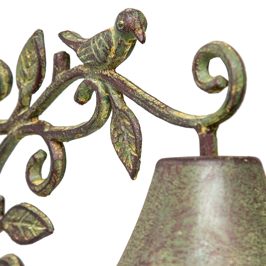 Cast Iron Fleur Bird Door-Post / Wall Bell