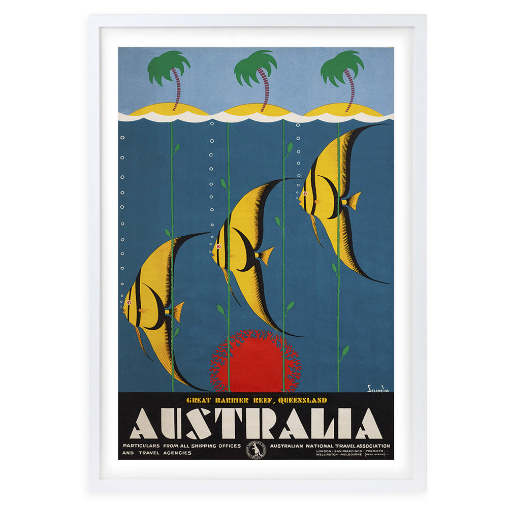 Australia Great Barrier Reef Large 105cm x 81cm Framed A1 Art Print