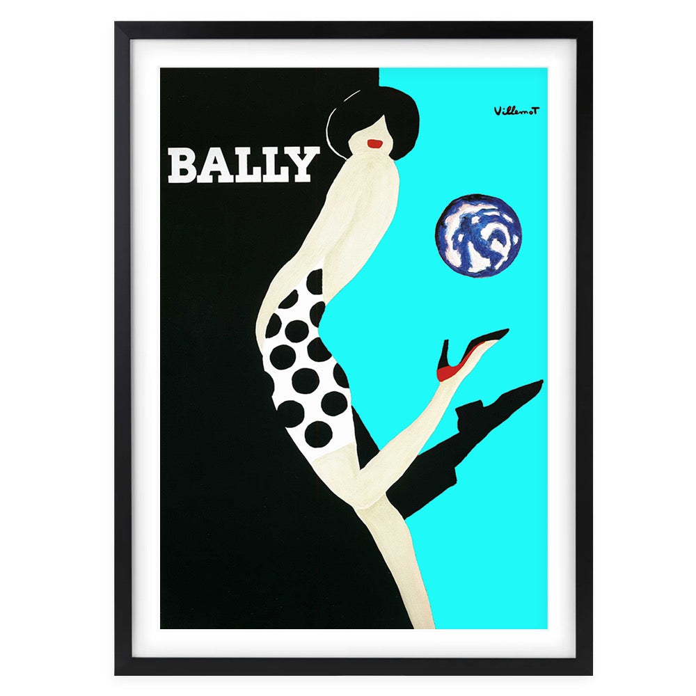 Bally 12 Large 105cm x 81cm Framed A1 Art Print