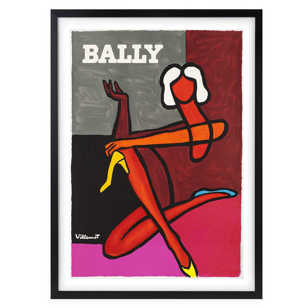 Bally 1 Large 105cm x 81cm Framed A1 Art Print