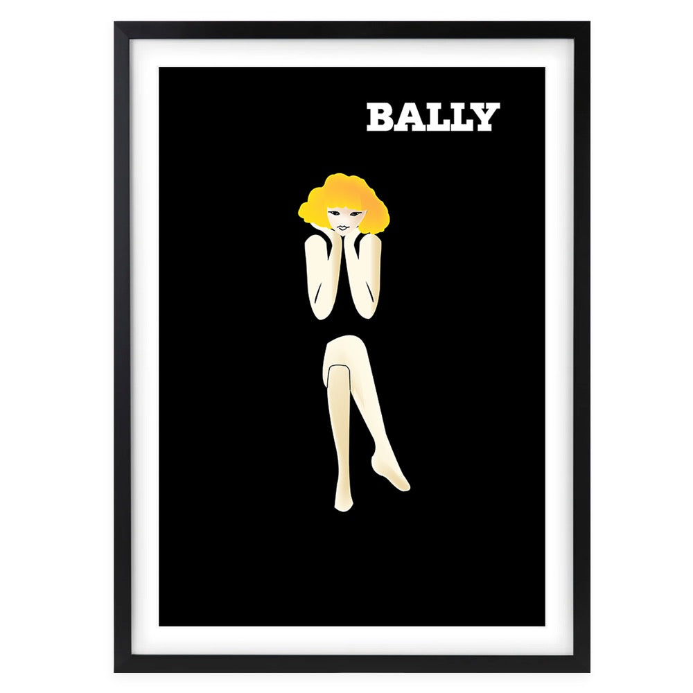 Bally 9 Large 105cm x 81cm Framed A1 Art Print