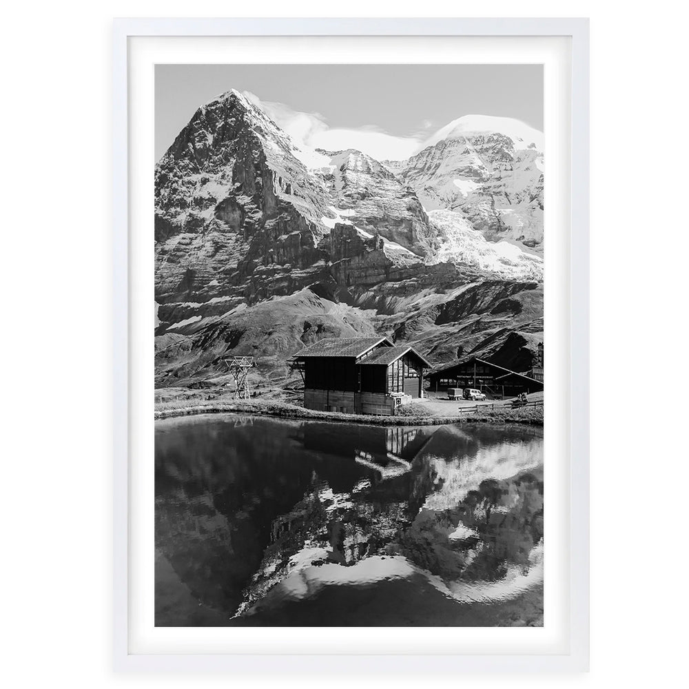 Alpine Lake Large 105cm x 81cm Framed A1 Art Print