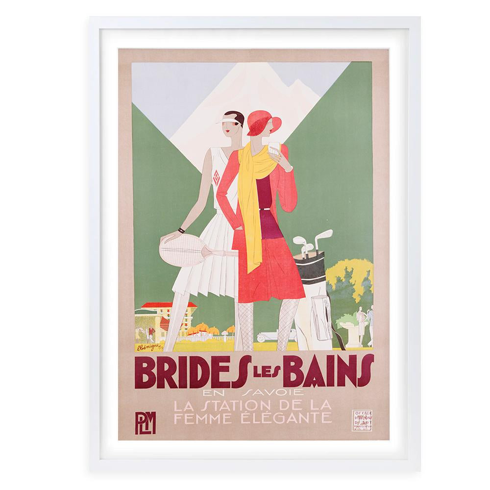 Brides Des Bains Large 105cm x 81cm Framed A1 Art Print