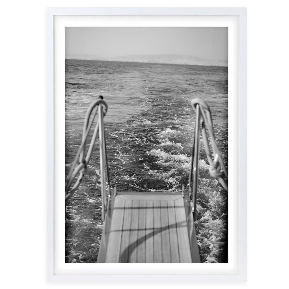 Back Of The Boat Large 105cm x 81cm Framed A1 Art Print