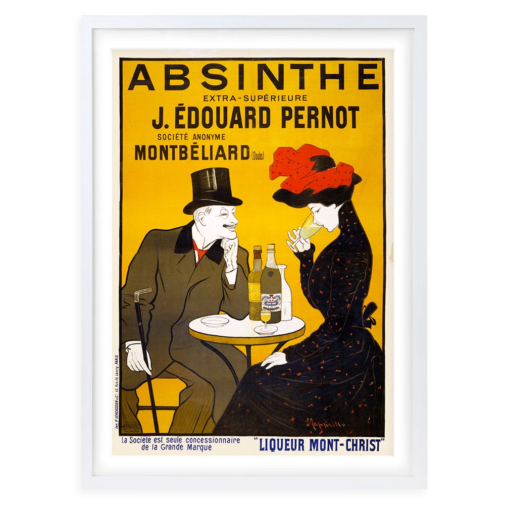 Absinthe J.Edouard Pernot Large 105cm x 81cm Framed A1 Art Print