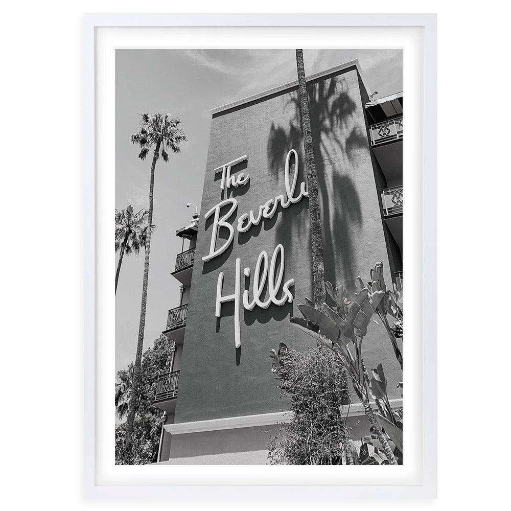 Beverly Hills Hotel Large 105cm x 81cm Framed A1 Art Print