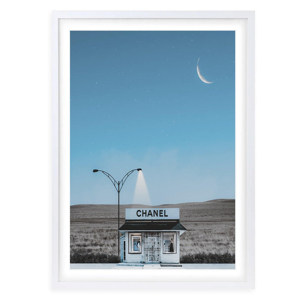 Chanel Desert Shop Framed A1 Art Print