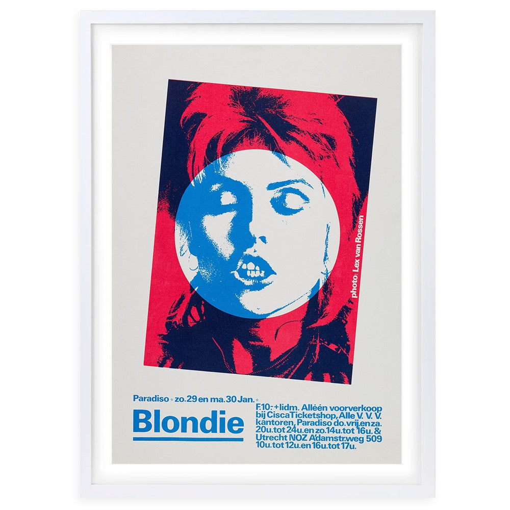 Blondie - Amsterdam Tour - 1978 Large 105cm x 81cm Framed A1 Art Print