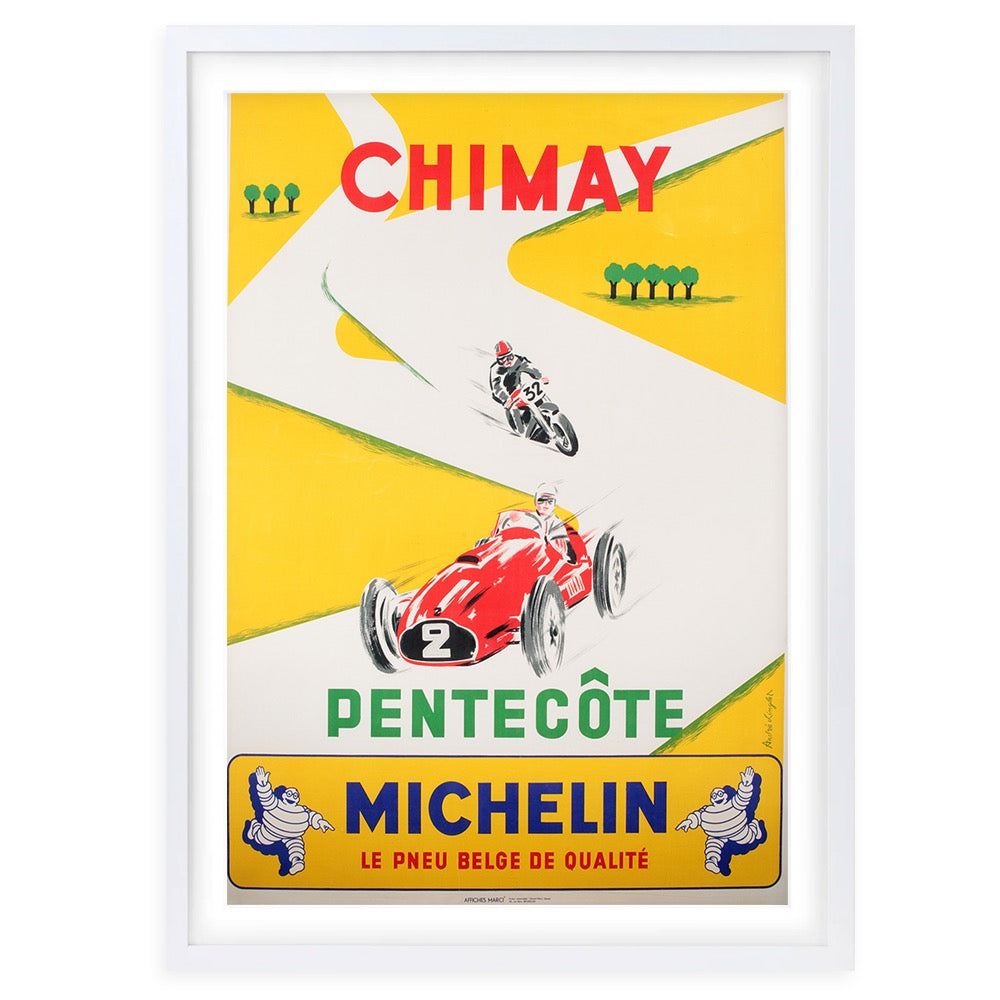 Chimay Pentecote Michelin Large 105cm x 81cm Framed A1 Art Print