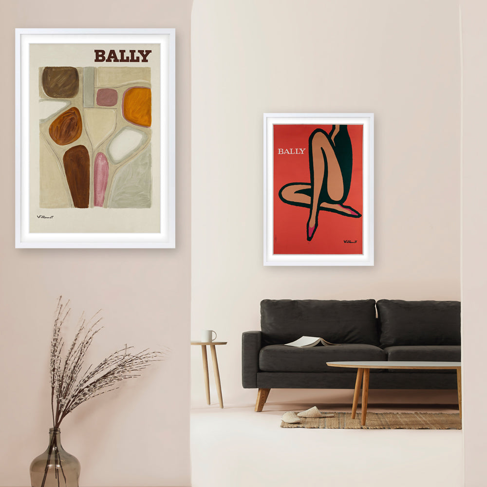 Bally Large 105cm x 81cm Framed A1 Art Print