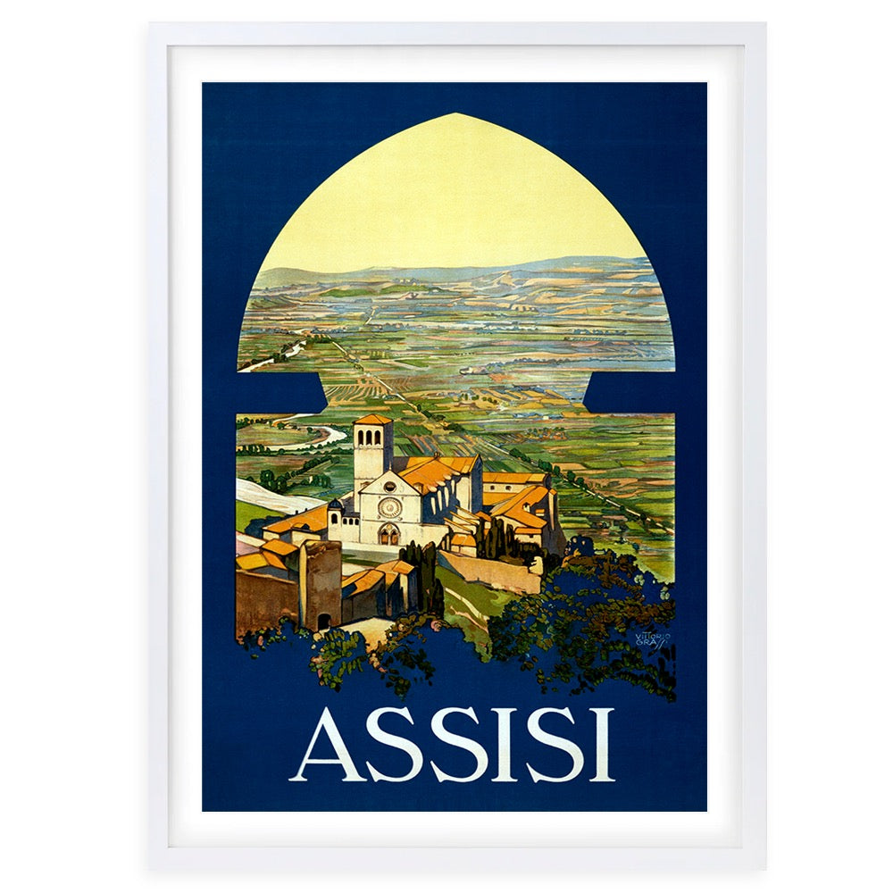 Assisi Large 105cm x 81cm Framed A1 Art Print