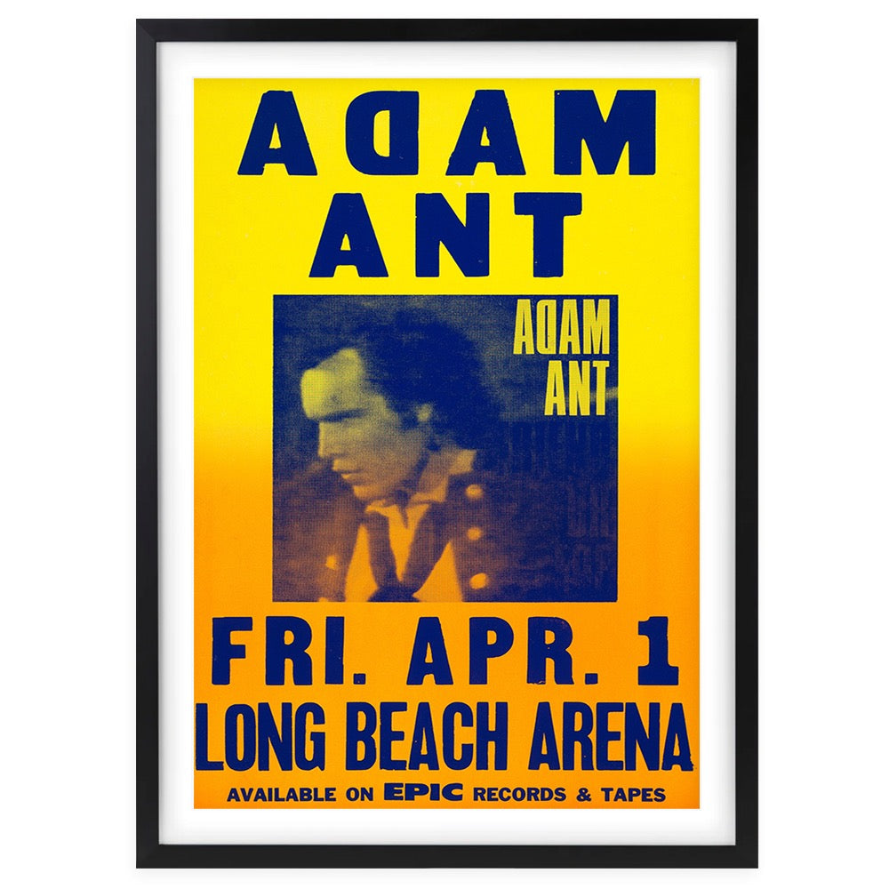 Adam Ant Large 105cm x 81cm Framed A1 Art Print