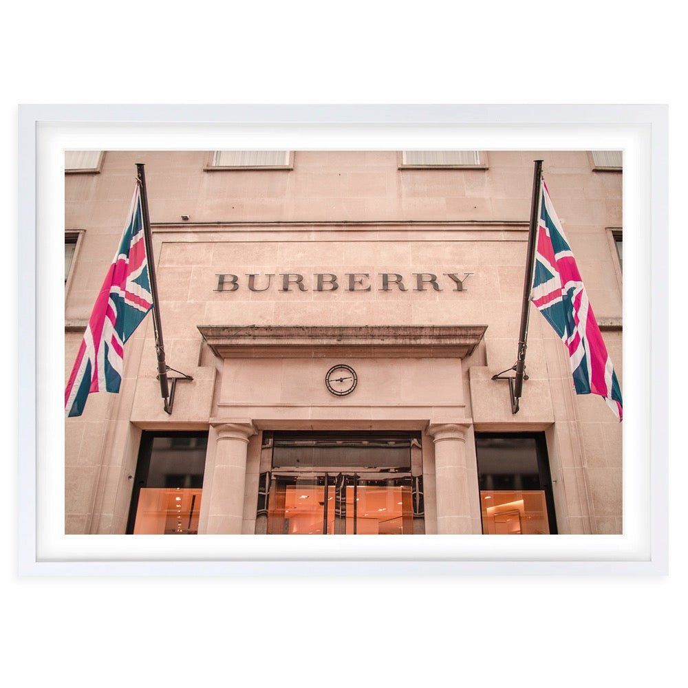 Burberry Store Large 105cm x 81cm Framed A1 Art Print