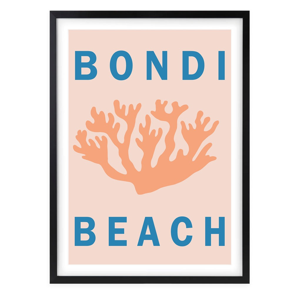 Bondi Beach Large 105cm x 81cm Framed A1 Art Print