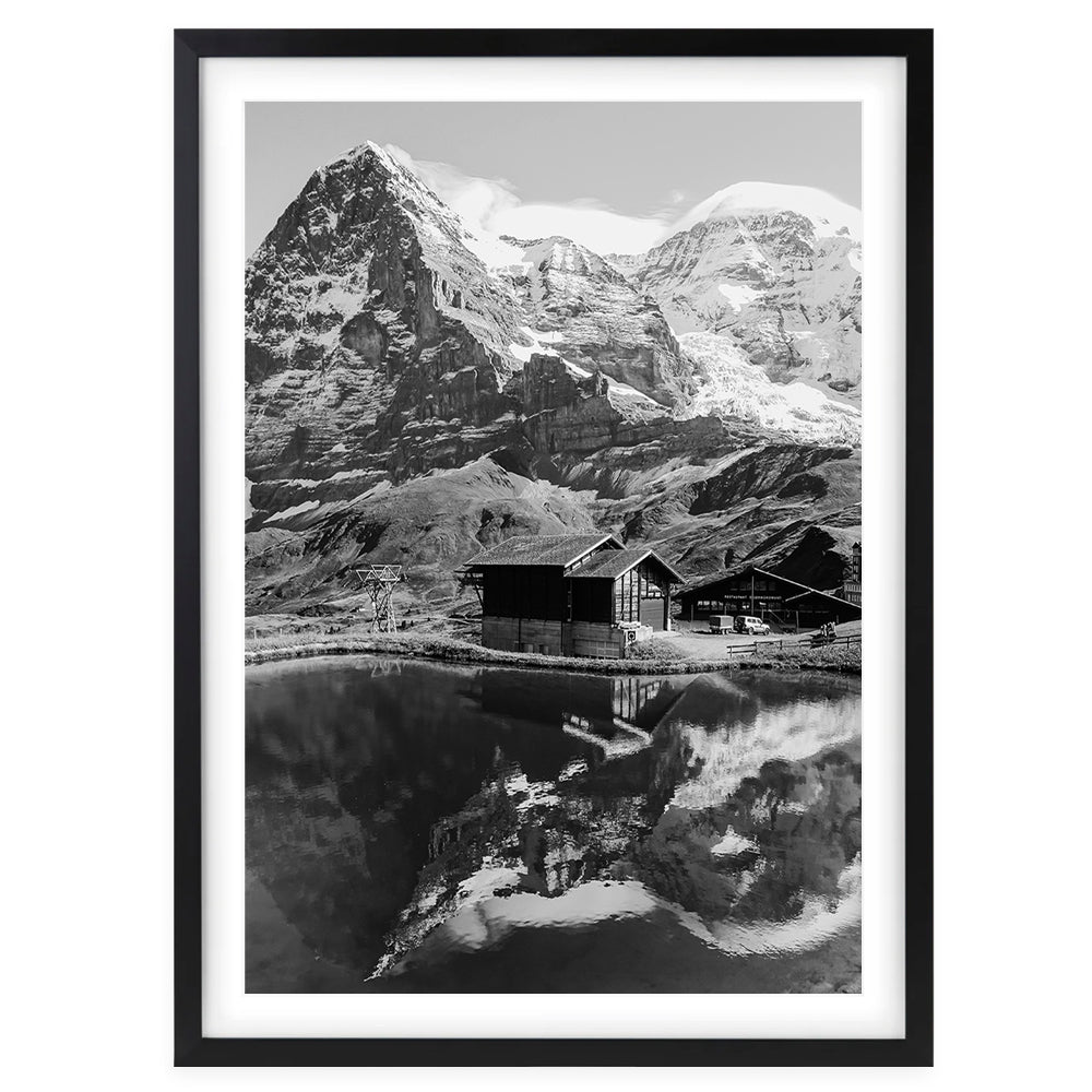 Alpine Lake Large 105cm x 81cm Framed A1 Art Print